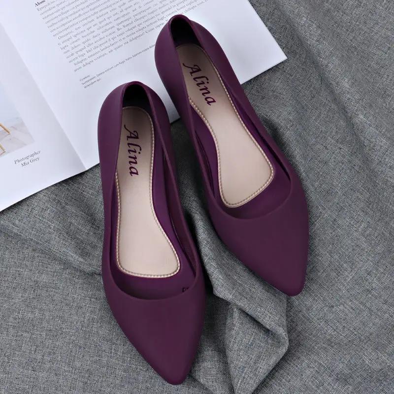 Fashion Pointed Shallow Wedges pumps women shoes 2025 spring autumn shoes women Elegant Casual Work Low heel Slip Casual ladies shoes889