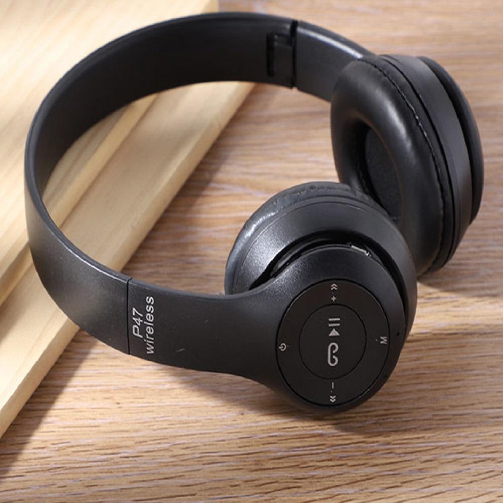 New Bluetooth Headphone Wireless Headset Soft Memory-Protein Earmuffs Black