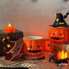 Halloween Pumpkin Mug Decoration, Cute Pumpkin Mug, Ceramic Pumpkin Coffee Mug, Suitable For Men, Women, Friends, Colleagues, Children And Birthdays