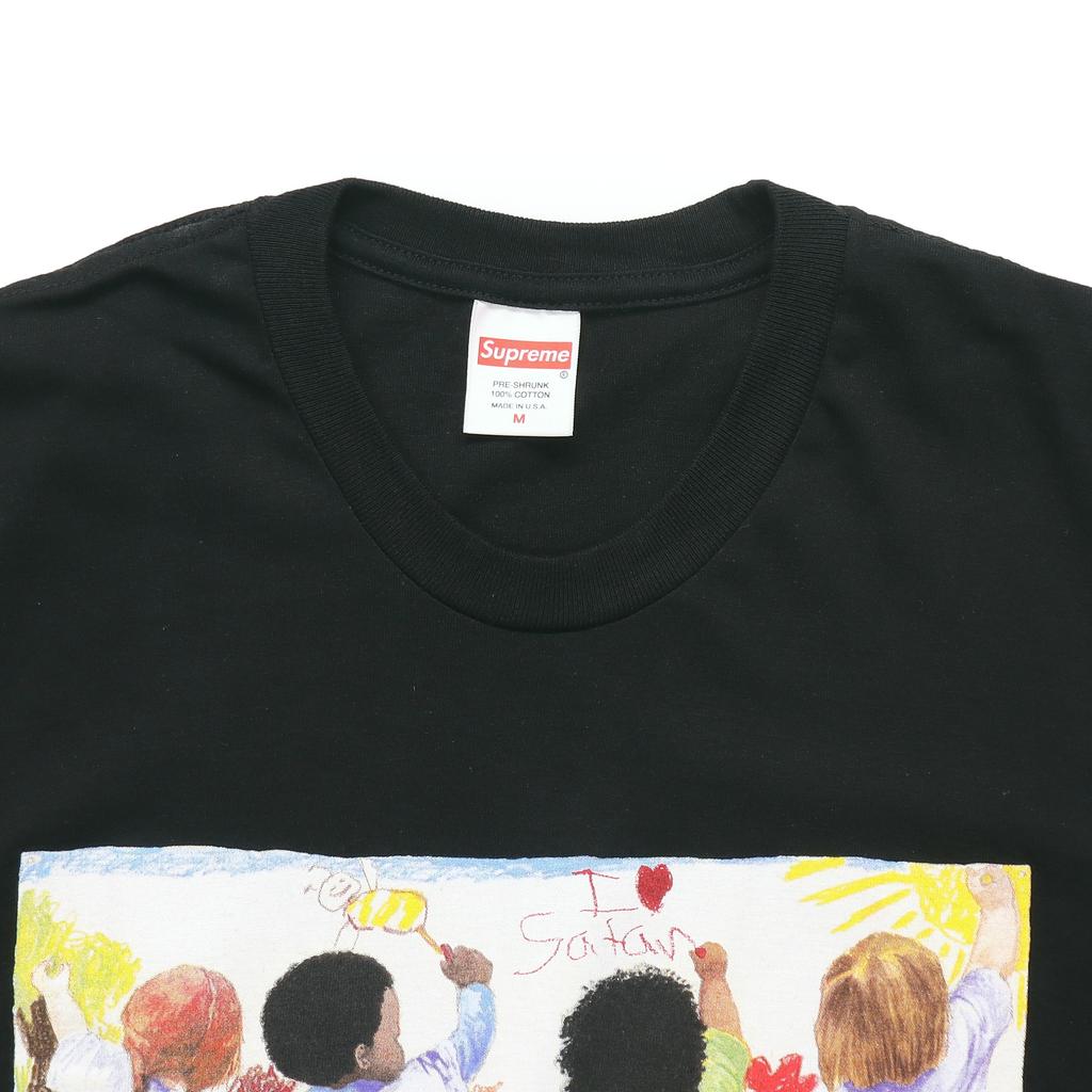 Supreme SS19 Kids Tee Back Kids Graffiti Round Neck Short Sleeve Unisex Black Men's SUP-SS19-263