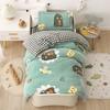 Baby Cartoon Print Bedding Set Duvet Covers Pillowcases Set Autumn Winter Warm Suede Bedclothes Bed Linen CP29