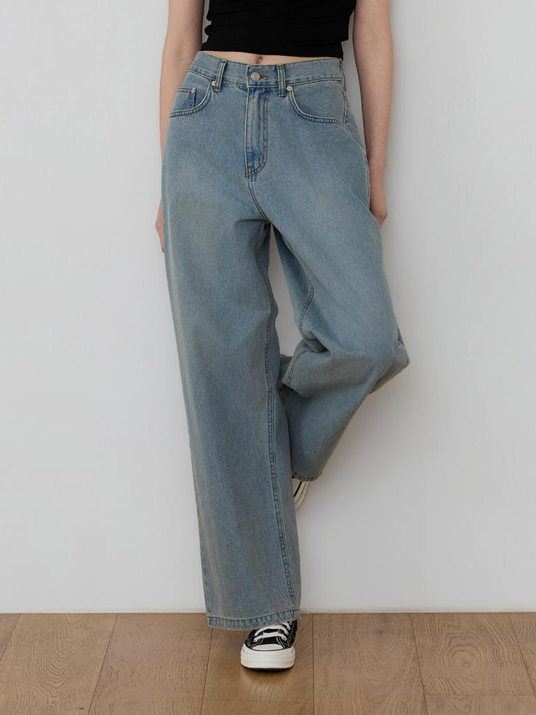 Kkomma Cmj42 Summer Jennie Vintage Wide Denim Pants