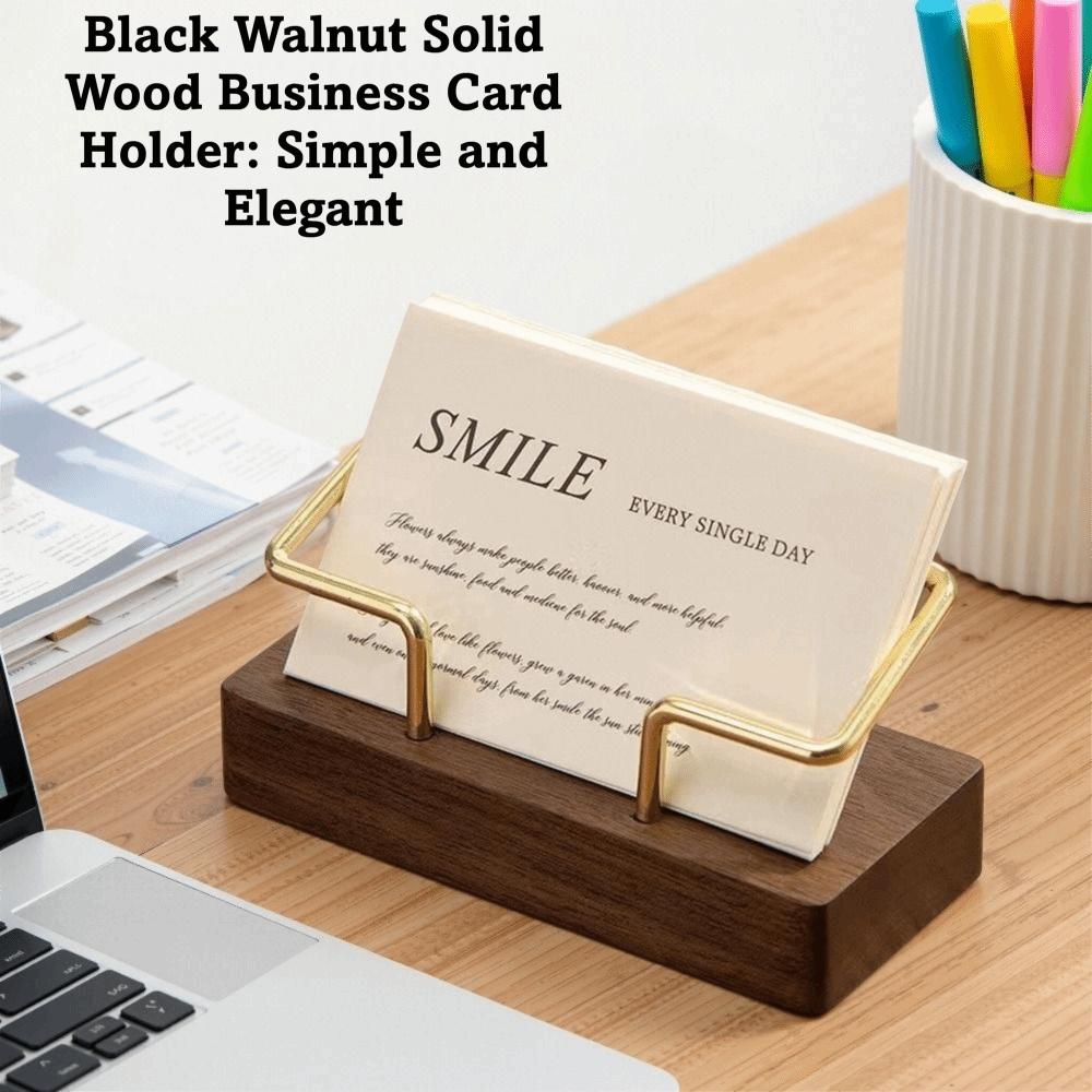 Card Storage Business Card Holder Tabletop Shelf Cards Display Stand Home Office Supply