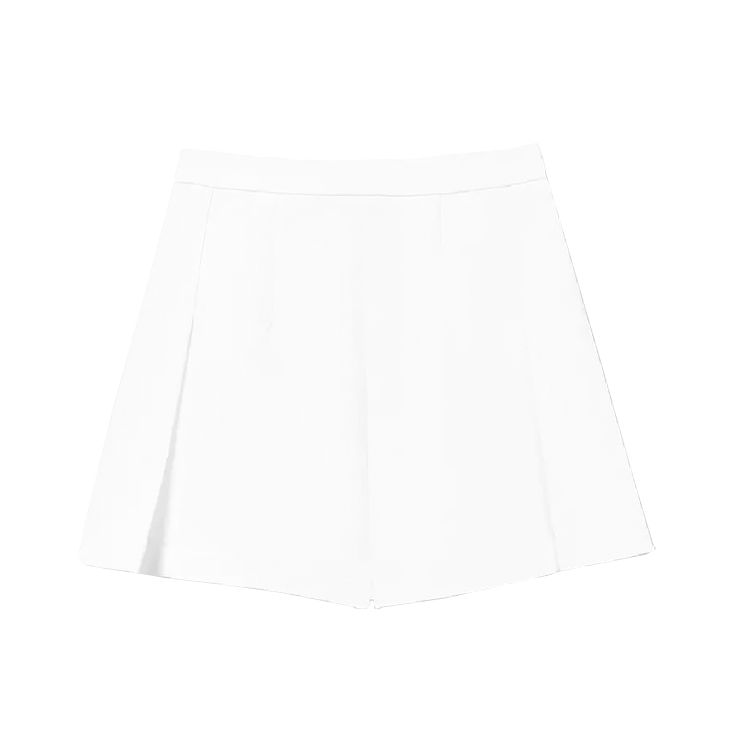 FILA Logo Print Pleated Casual Shorts Women shorts Standard-White F11W328806F-WT