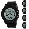 Men's Digital Watch Sports Electronic Watch With Luminous Display, Running Timer, Alarm Clock, Resistant Fitness Watch For Outdoor Activities