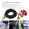 BNC+DC Security Camera Extension Cable for CCTV Video Power Wire Black Cord (10M)