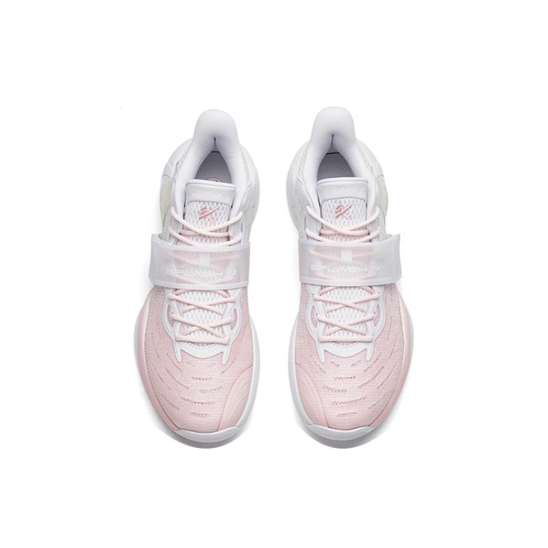Anta Water Flower 4 Basketball Shoes Men's Low Top White/Pink Sneakers 112221602-7