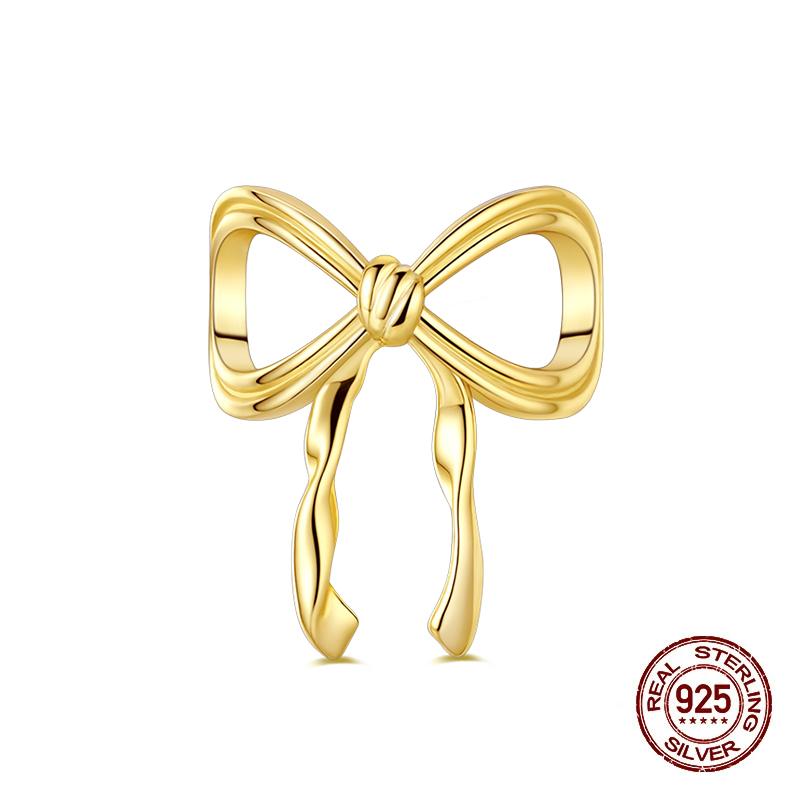 

Оригинальные шармы Фиксированные бусины-зажимы Медные Золотистые Бант Леопардовый кот Собака Бусины Подходят для подвески Браслет Женские украшения Подарки