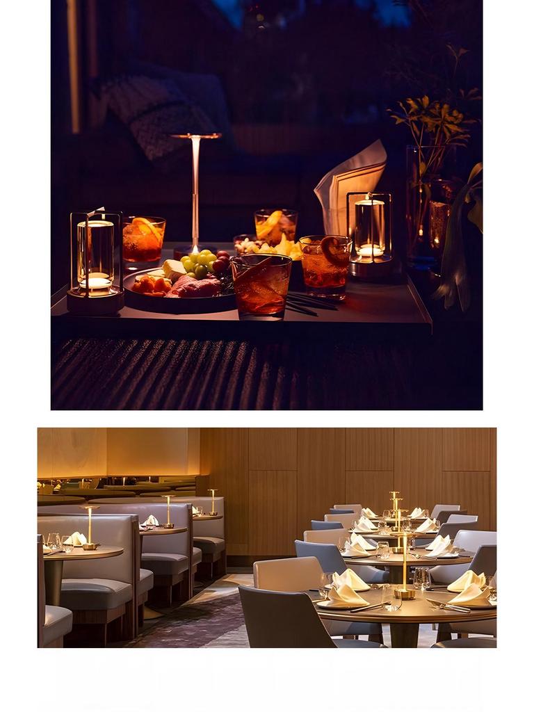 Severské ambientní světlo: Kreativní venkovní stolní lampa pro bar, restauraci, kavárnu, kempování nebo noční použití.