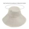 Stylish Accessory Tie Design Fisherman Hat Big Brim Cotton Linen Bucket Hat Foldable Visor Cap Women