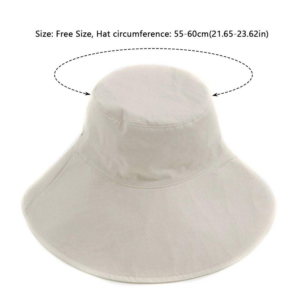 Stylish Accessory Tie Design Fisherman Hat Big Brim Cotton Linen Bucket Hat Foldable Visor Cap Women