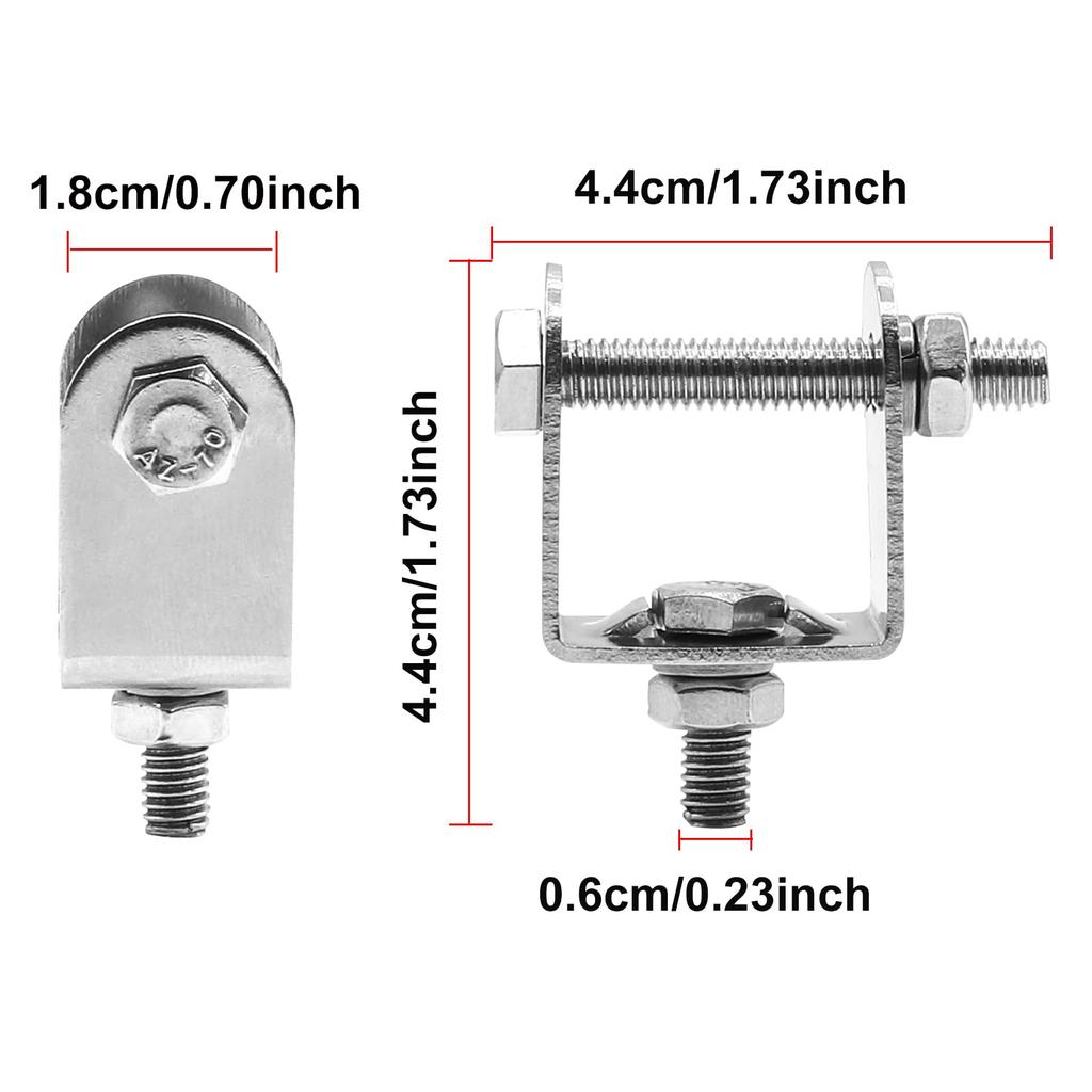 Biqing 2 Piece Work Light Mounting Stay, Bike Stay, Universal Fog Lamp Mount Stay,