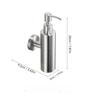 1pc Stainless Steel Soap Dispenser; Hotel Wall-mounted Shower Gel and Hand Sanitizer Press Liquid Box; Kitchen Soap Bottle.