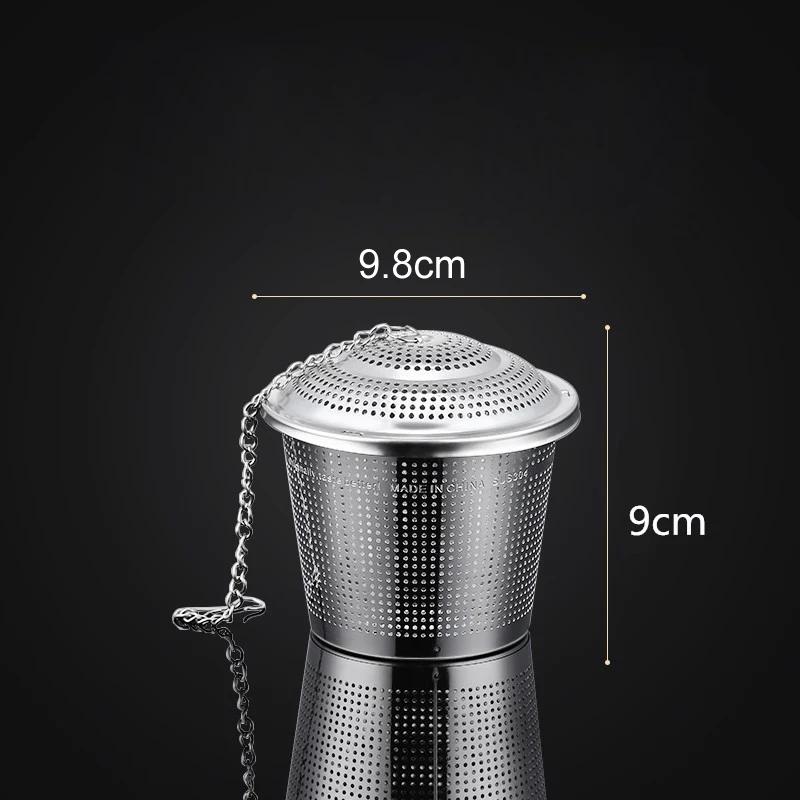 304 Roestvrij Staal Thee-ei Zeefmand Gaas Thee Filter Vergrendelbare Kruidenbol Hotpot Smaak Kruidenzak Soep Smaakdoos