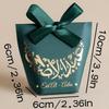 10-40PCS Ramadan Candy Gift Boxes with Gold Foil Star Moon Design Eid Mubarak Treat Bags for Middle Eastern Holiday Party Favors