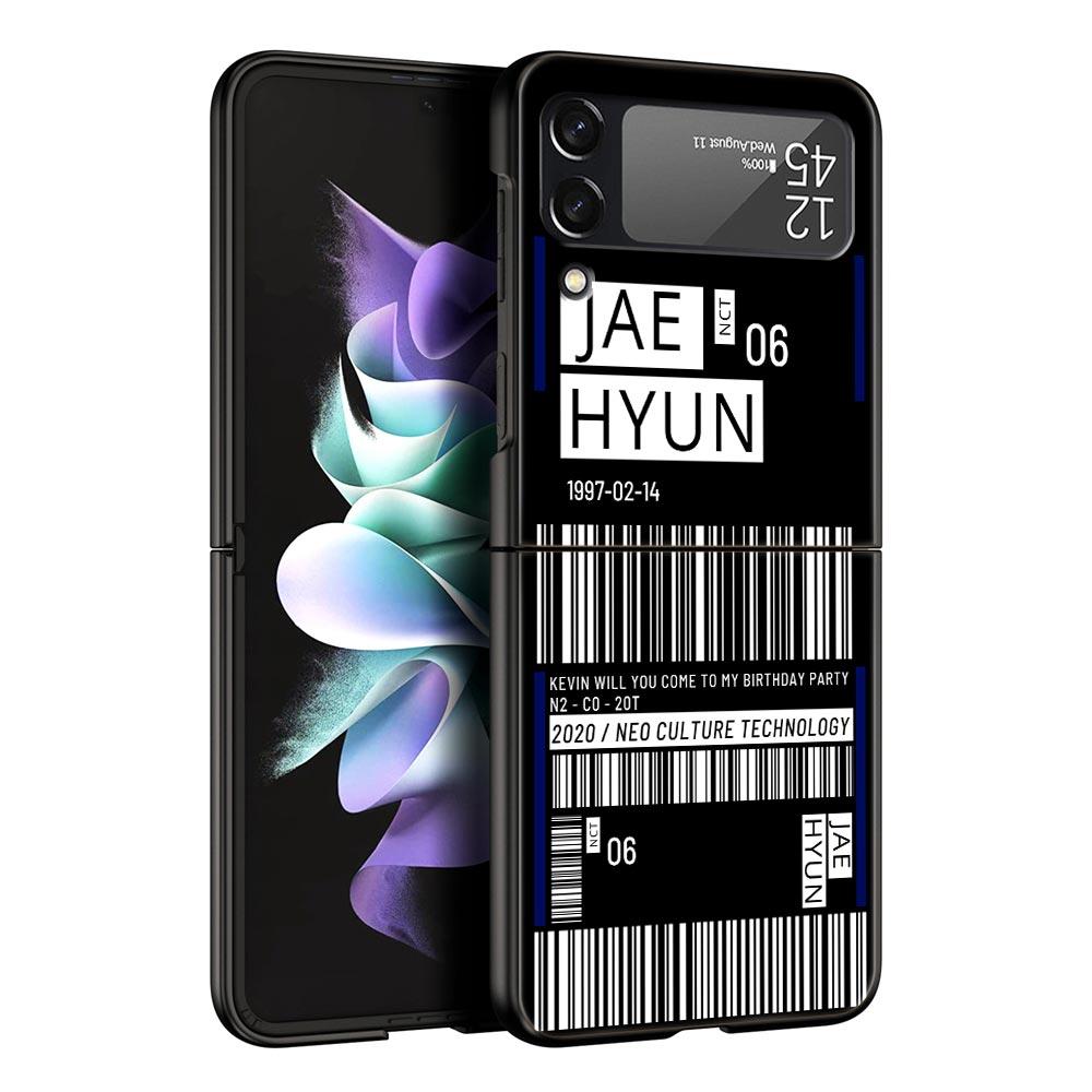 

БИЛЕТ НА САМОЛЕТ ПЕРВОГО КЛАССА Чехол для телефона Samsung Z Flip3 Flip4 Flip5 Чехол для Z Flip 3 Flip 5 4 5G Черный Жесткий Складной Чехол Galaxy Z Flip 5