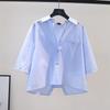 Spring Summer Office Lady's White Shirts Casual Korean Women's Shirts & Blouses Short Sleeve Tops Basic Shirts
