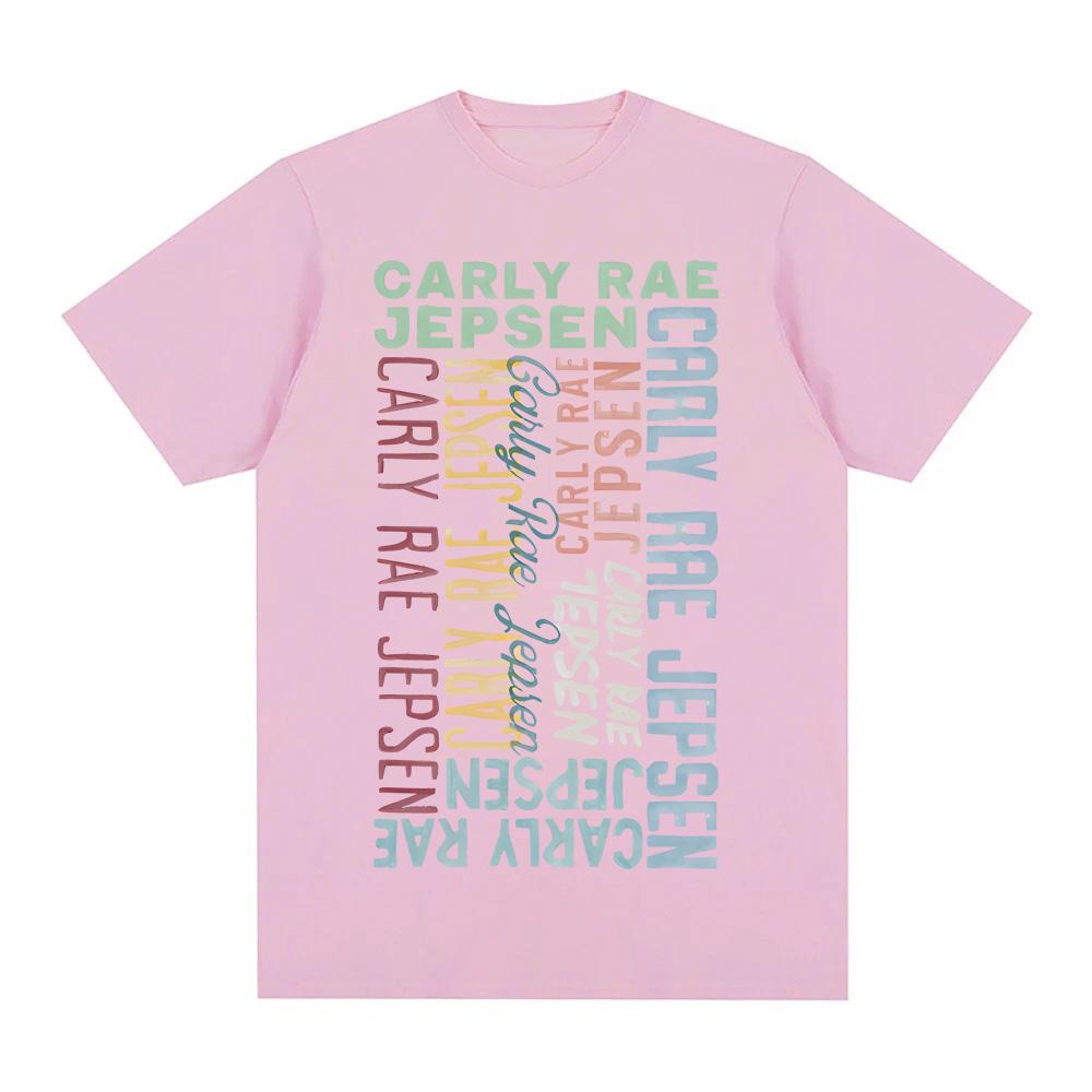 T-shirt Carly Rae Jepsen 2025 Estate Manica Rock Oversize 100% Cotone Vestiti Morbidi Girocollo Alta Qualità Camiseta Hombre