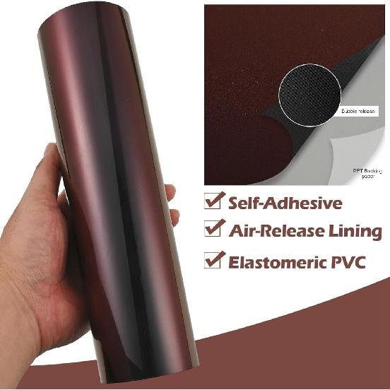 

High Glossy Chameleon Charming Red to Mysterious Black Car Vinyl Wrap Film Gloss Metallic Color Change Finish Car Protective Film for Vehicle