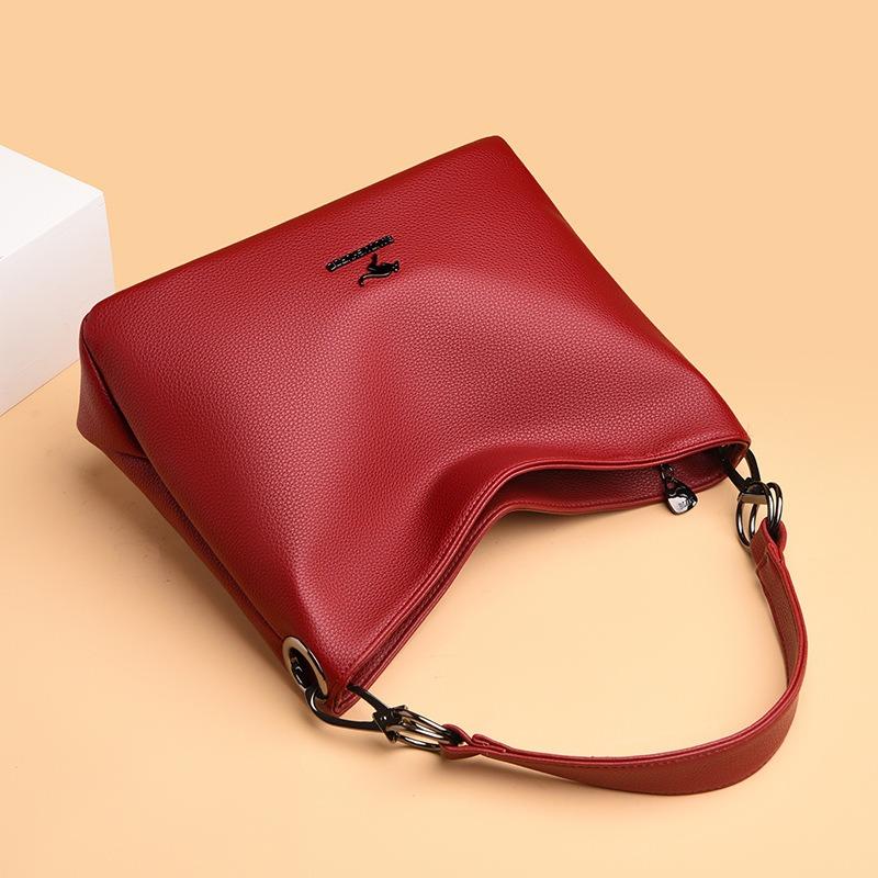 Women's messenger bag women's new fashion versatile hand bag large capacity soft leather shoulder mother bag