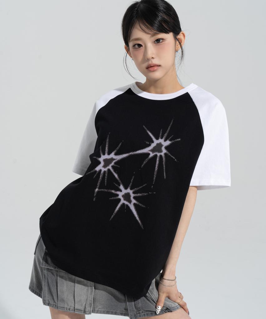 Peijeuhwaiteu [Phase_5] Flare Raglan Shortsleeves _Black / 8802026-St20