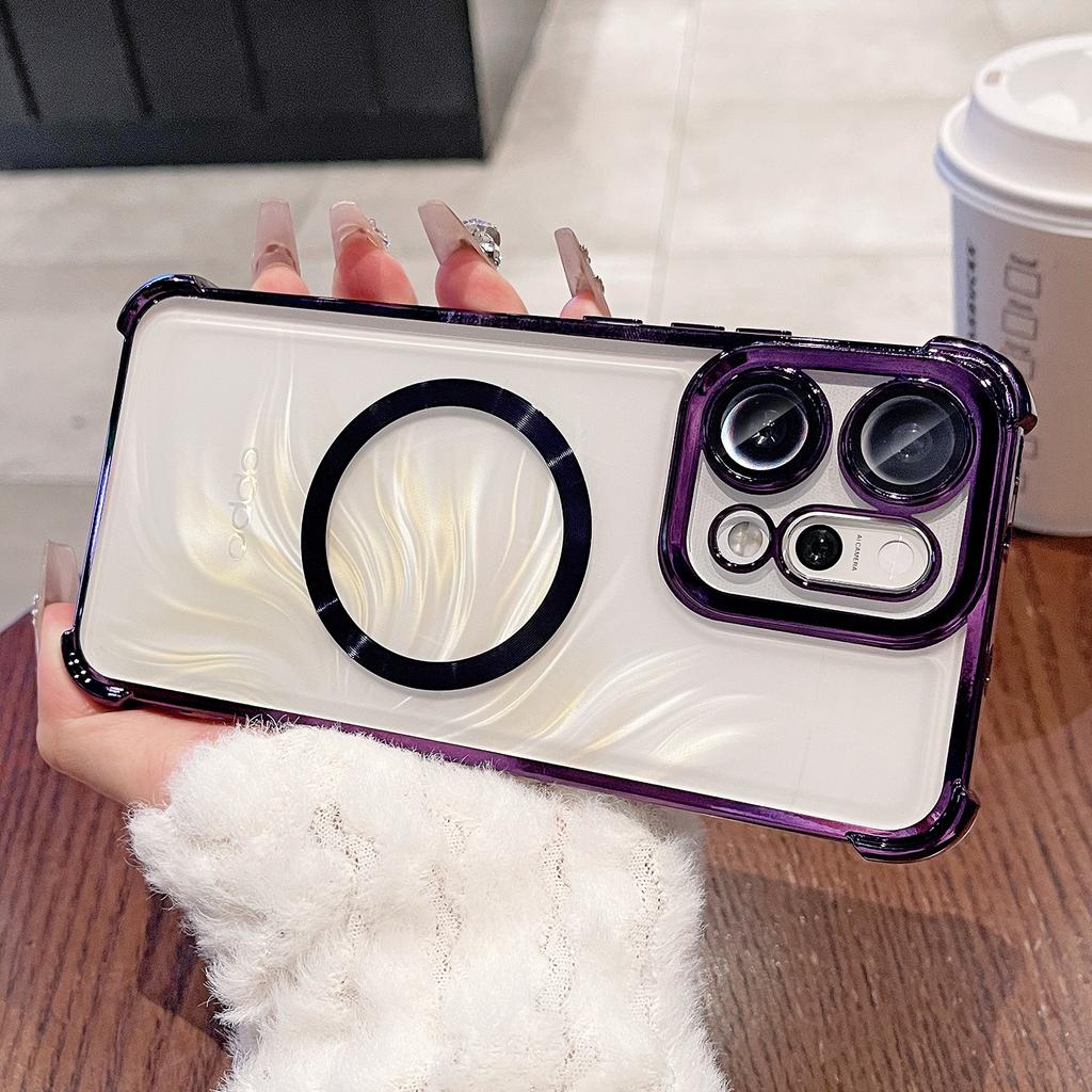 CD pattern OPPO Reno11Pro mobile phone case lens film Reno11 airbag Reno11F protective cover transparent