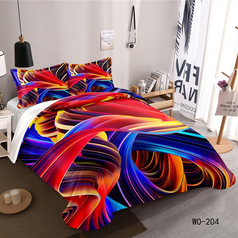 RunGrape 3D Bettbezug Bettwäscheset Doppel Einzel Queen King Größe 240x220 Nordischer Bettüberwurf 150 Euro Bettwäsche Bettzeug 200x200