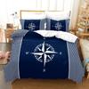3D Print New Nautical Ocean Anchor Bedding Sets Ocean Spirit Duvet Cover King Queen Single Size Bed Linen Teens Boys Gift