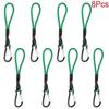 Paracord Lanyard with Heavy Duty Metal Carabiner 5 Assorted Colors Wear Resistant for Outdoor Camping Hiking Gear