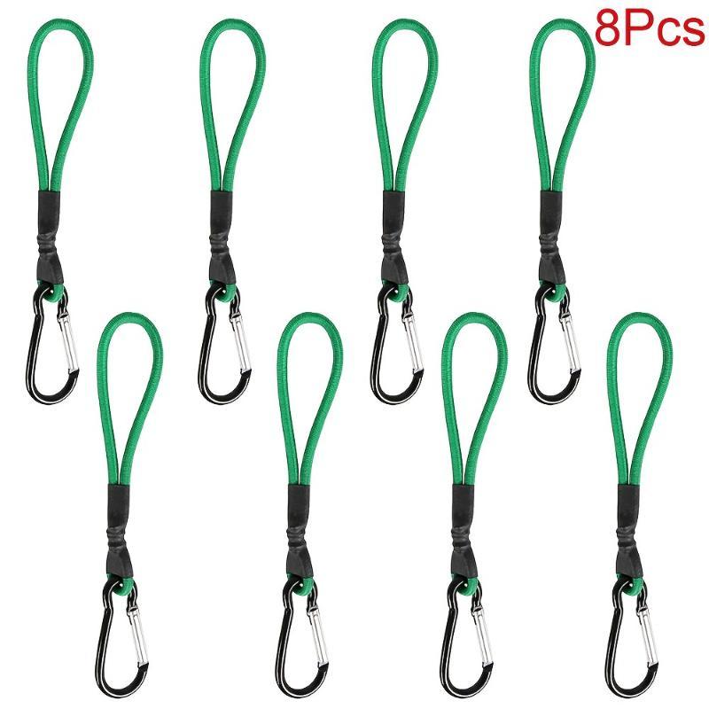 Paracord Lanyard with Heavy Duty Metal Carabiner 5 Assorted Colors Wear Resistant for Outdoor Camping Hiking Gear