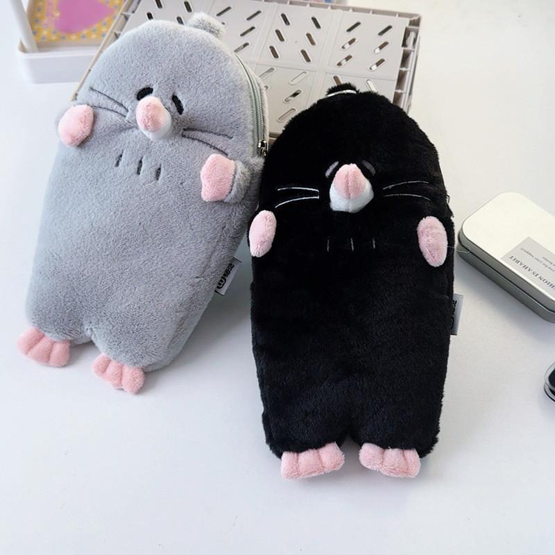 Plush Pencil Case With Multiple Compartments For School Students And Office Use
