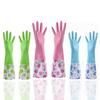 Winter Household Cleaning Warm Dishwashing Drawstring Fresh Open Mouth Laundry Gloves