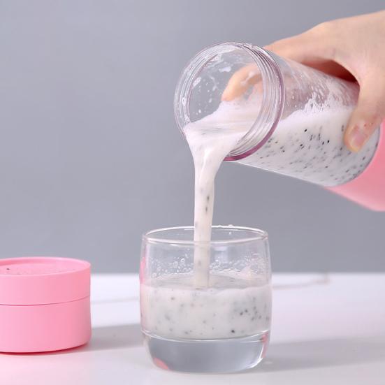 Portable Blender USB Rechargeable Cordless Mini Blender Shakes Juicer with 6 Stainless Steel Blades BPA-Free Blending Machine