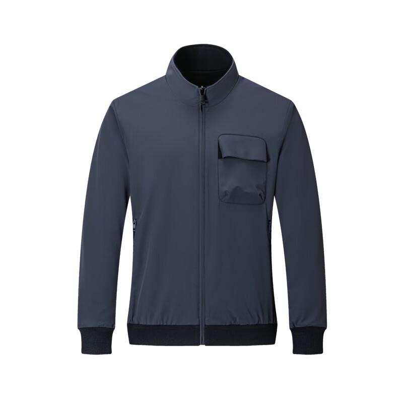 SEPTWOLVES Men's Stand Collar Reversible Jacket