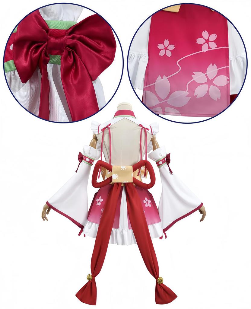VTuber Cosplay Sakura Miko Cosplay Costume VTuber Cosplay Mikochi Sakura Miko Virtual YouTuber VTuber Cosplay Hololive HZ [NOKIJP] (Sakura Miko, L)