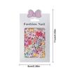 100Pcs/Bag Mini Bow 3D Cute Nail Art Decorations Bowknot Ornament Shiny Nail Charm Jewelry Diy Resin Nail Accessories Flat Back