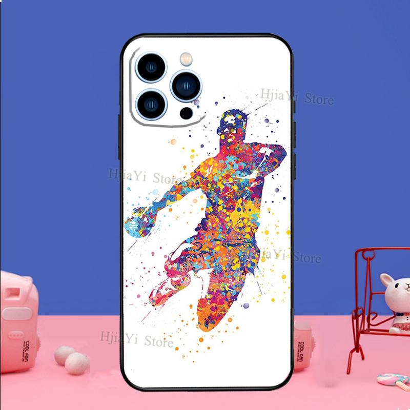 

Handball Sport Phone Case For iPhone 16 15 11 12 13 14 Pro Max Mini X XS XR Plus SE2 Funda Coque Capa Cover iPhone 12