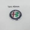 jhtgu3 7pcs forAlfa Romeo Car emblem Wheel Cover caps front Hood badge rear Trunk Steering sticker Styling 2x74mm 4x60mm cap 1x40mm