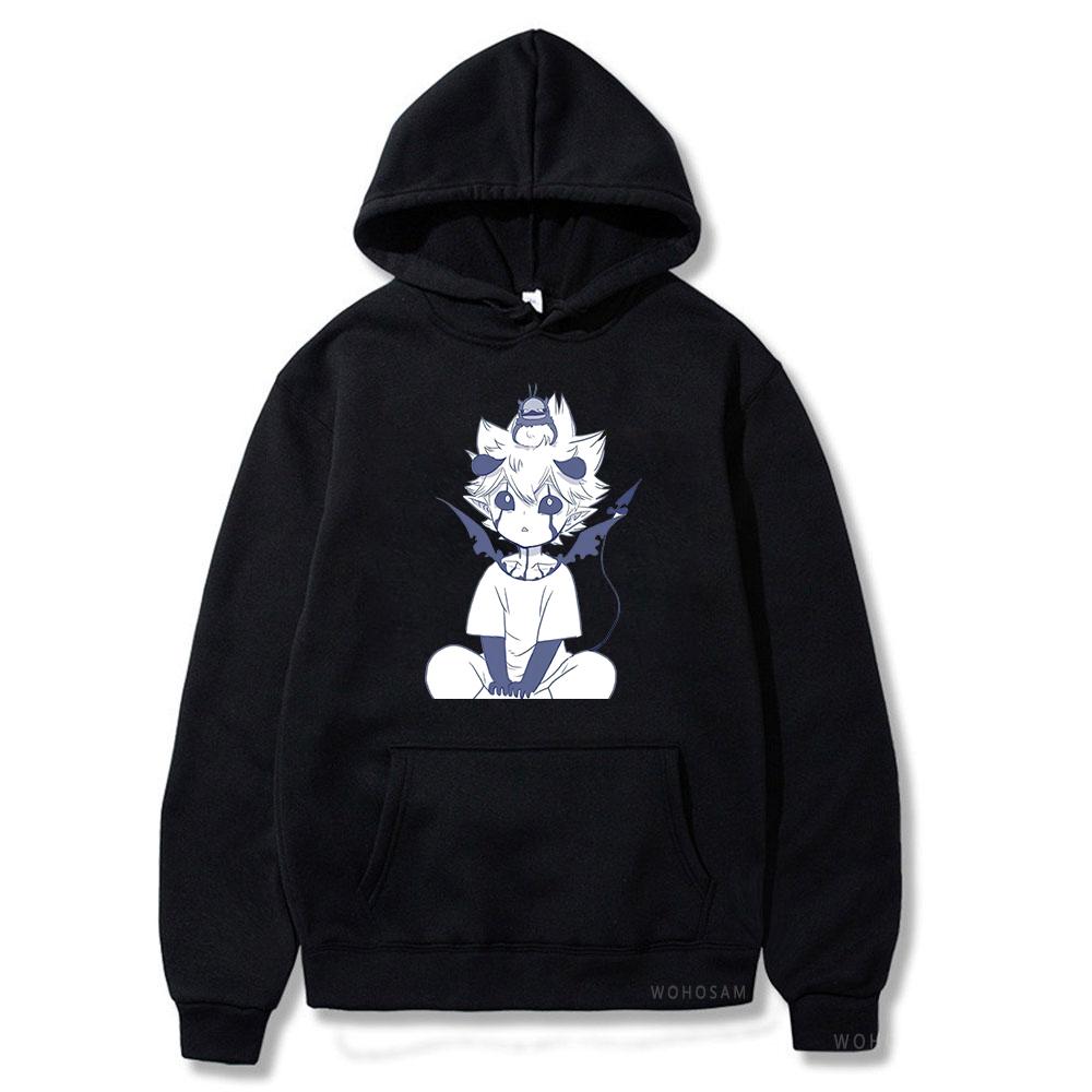 Harajuku Anime Black Clover Nero Printed Hooded Men Women Manga Hoodies Oversized Sweatshirt Harajuku Unisex Trendy Streetwear
