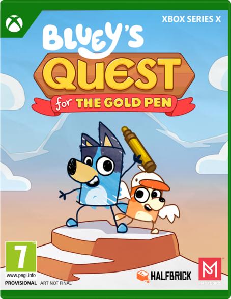 Xbox Series Cenega Game Bluey's Quests for the Gold Pen