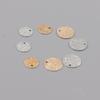 Small Frosted Metal Round Disc Charm for DIY Jewelry