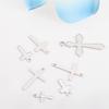 20pcs/lot Stainless Steel Cross Charms Pendants For Jewelry Making Christian Cross Jewelry Making Charms Connector Accessories