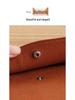 A4 Leather Korean Style Large Capacity Magnetic Snap File Folder