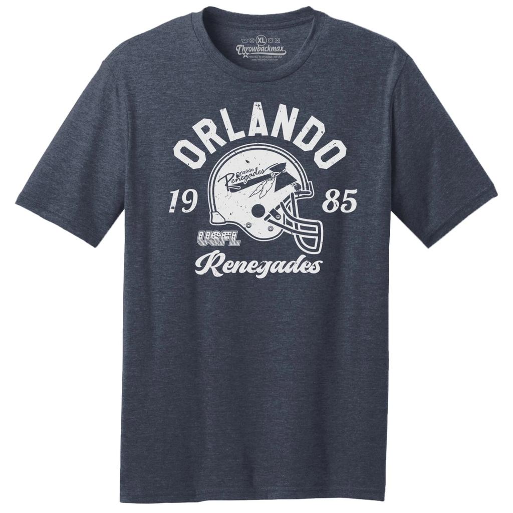 Orlando Renegades 1985 USFL Football TRI-BLEND Tee Shirt