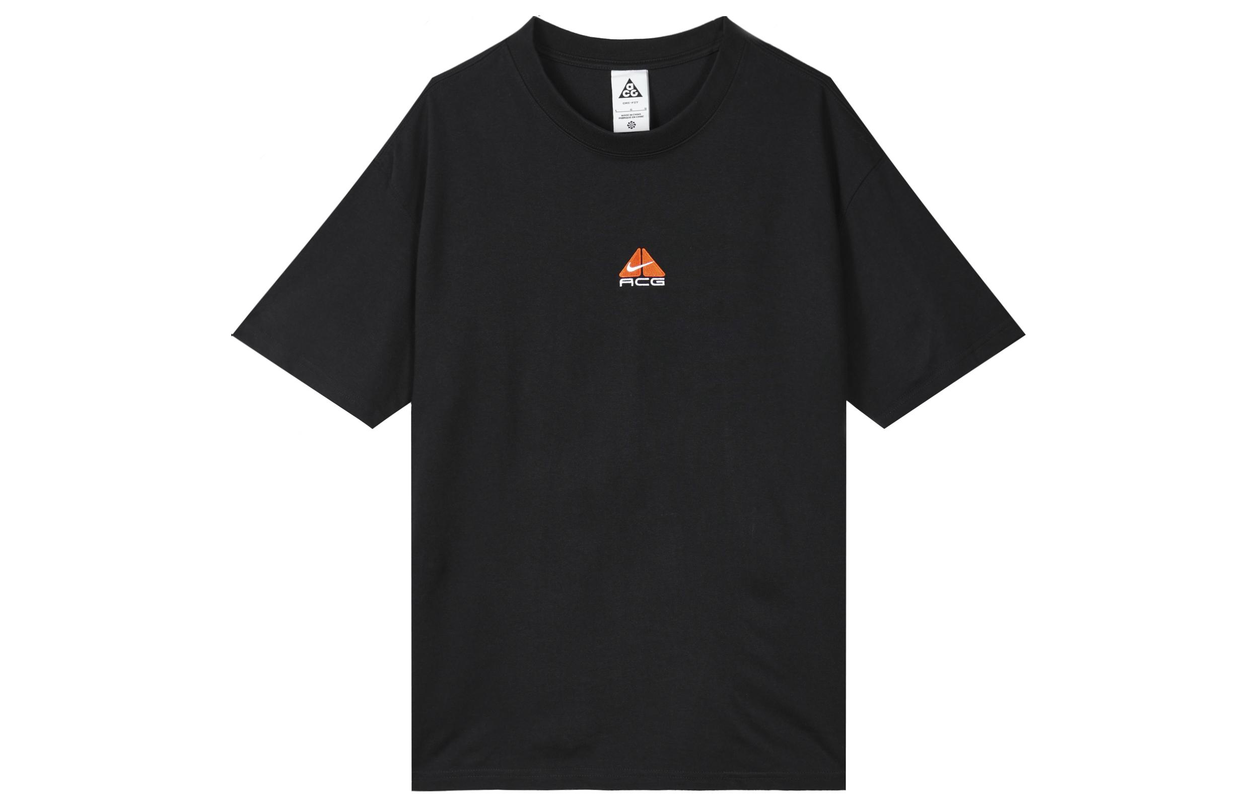 

Nike T Shirts Men s Black Crew Neck Moderate Straight Fit DQ1816-010 L