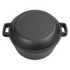 Oven Pot with Skillet Lid Cooking Pan 4.7L Cast Iron Dual Handles Cookware Pot Set for Bread Frying