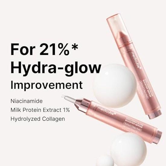 Medikube Collagen Glow Booster Serum Plump High Concentration Wrinkle Peptide Hydrated Skin Dull Extremely Dry Korean Skincare
