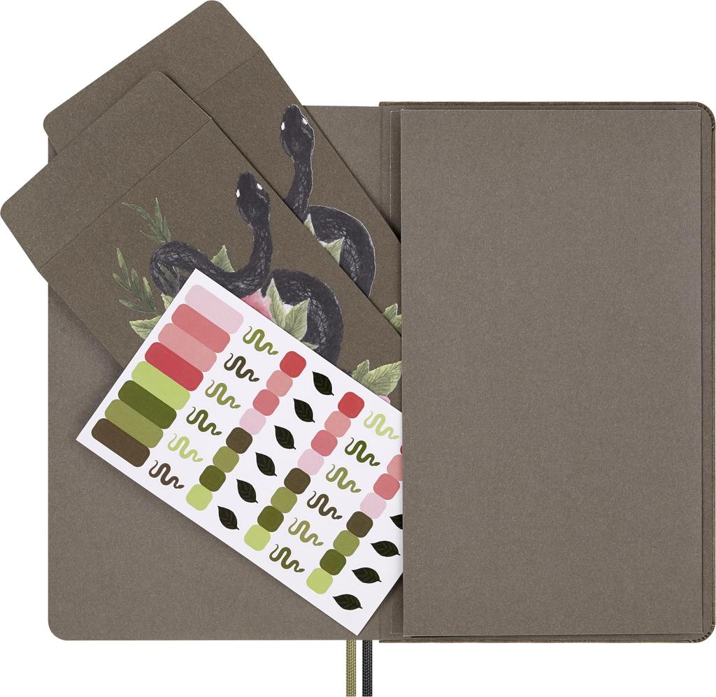 Moleskine Year of the Snake Rose Notebook + Kaweco Ballpoint Pen Set, Hardcover, Large, Horizontally Ruled, LECNYSNKTHMBOX