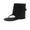 Canvas Flip-flops Pants Boots Women's Sandals Short Boots 2025 Summer New Flat Open-toed Hollow Cool Boots