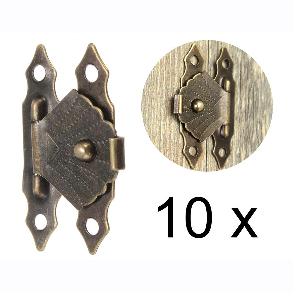 Haaksluitingen Haspel Sluiting Retro 10 stuks 30*18mm Antiek Brons
